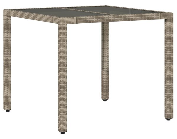 3dílný zahradní bistro set s poduškami šedý polyratan 3276893