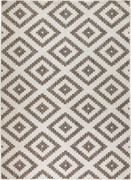 NORTHRUGS - Hanse Home koberce Kusový koberec Twin-Wendeteppiche 103133 braun creme Rozměry koberců: 240x340 Mdum