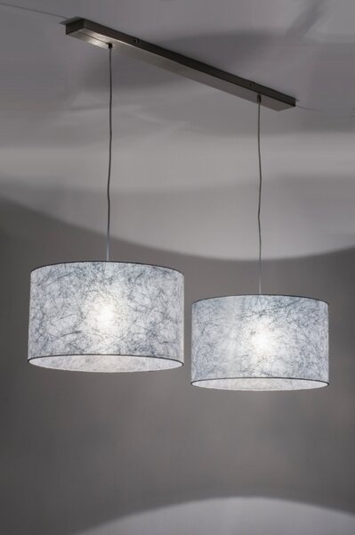 Závěsné designové svítidlo nad stůl Duo Silver Unima (LMD)