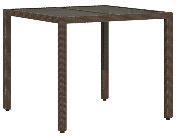 5dílný zahradní bistro set s poduškami hnědý polyratan 3276916