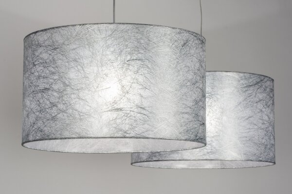 Závěsné designové svítidlo nad stůl Duo Silver Unima (LMD)