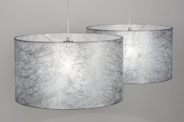 Závěsné designové svítidlo nad stůl Duo Silver Unima (LMD)
