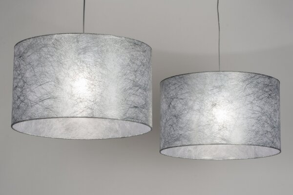 Závěsné designové svítidlo nad stůl Duo Silver Unima (LMD)