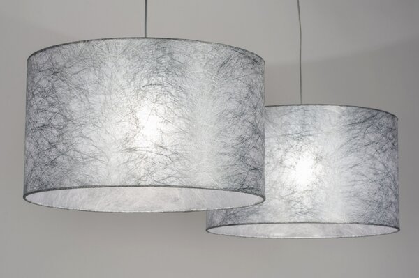 Závěsné designové svítidlo nad stůl Duo Silver Unima (LMD)