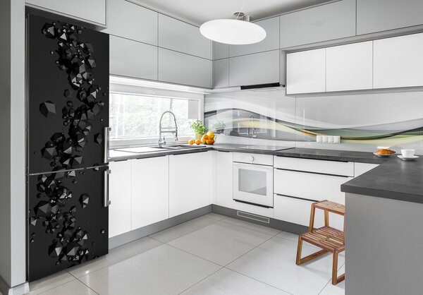 Nálepka s fotografií na ledničku Abstrakce 3D FridgeStick-70x190-f-91357857