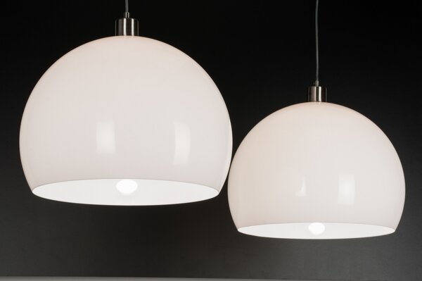 Závěsné designové bílé svítidlo nad stůl Duo Luminale Unima (LMD)