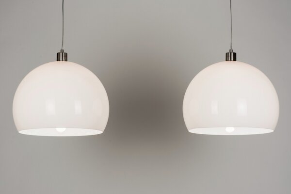 Závěsné designové bílé svítidlo nad stůl Duo Luminale Unima (LMD)