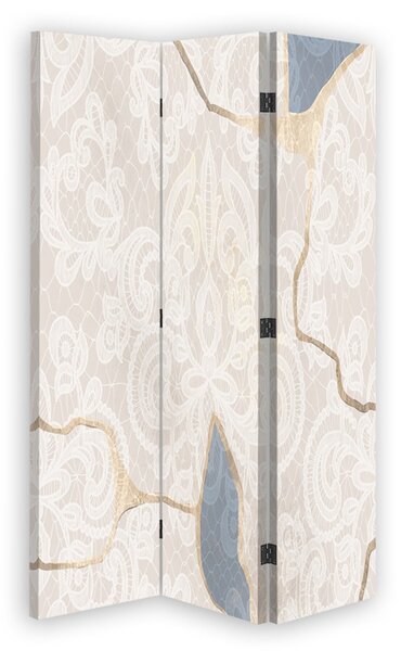 Paraván Jemný béžový vzor Rozměry: 110 x 170 cm, Provedení: Klasický paraván