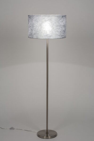 Stojací designová lampa Massimo Silver Look (LMD)