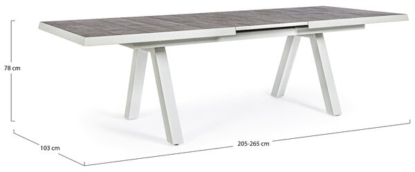 -25 % Dny MOMENTI– Bizzotto Keramický zahradní rozkládací stůl Kriton 205/265 x 103 cm
