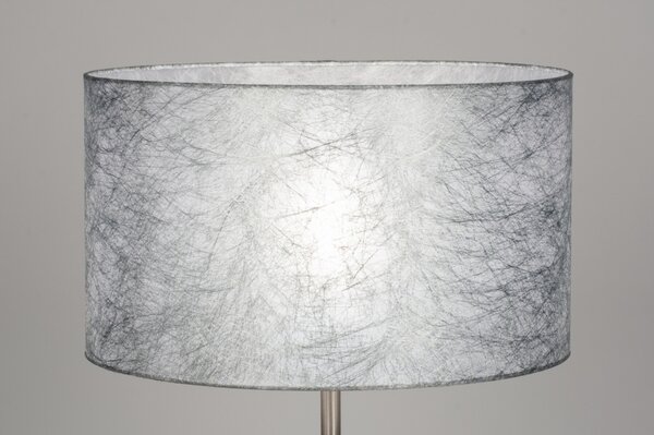 Stojací designová lampa Massimo Silver Look (LMD)