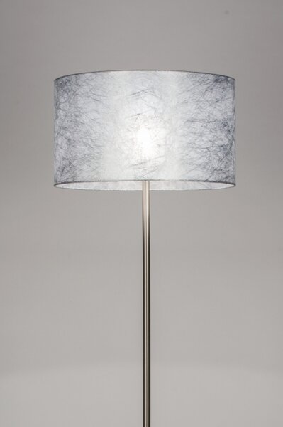 Stojací designová lampa Massimo Silver Look (LMD)