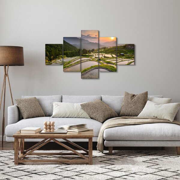 Obraz - Rýžové terasy (125x70 cm)