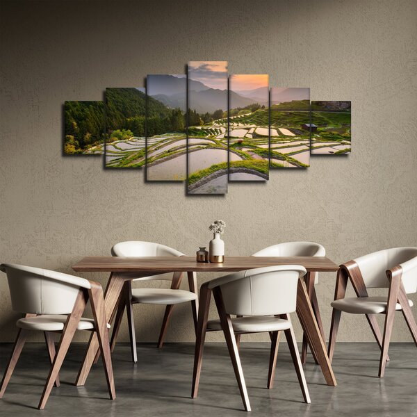 Obraz - Rýžové terasy (210x100 cm)