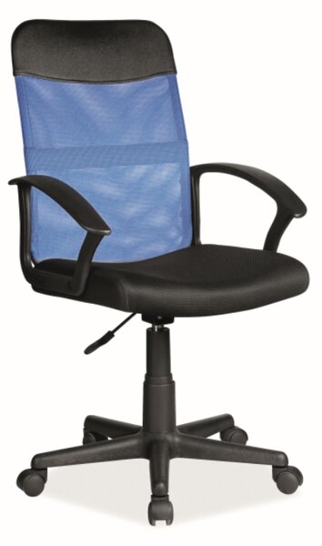 SIGNAL Kancelářská židle - Q-702, čalouněná, různé barvy na výběr Čalounění: modrá