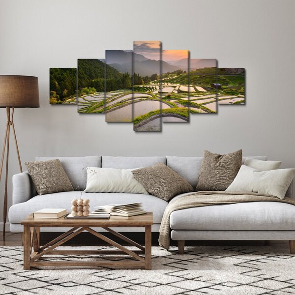 Obraz - Rýžové terasy (210x100 cm)