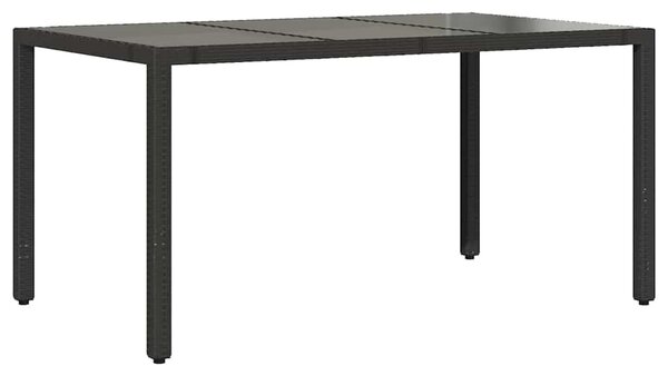 5dílný zahradní bistro set s poduškami černý polyratan 3276990