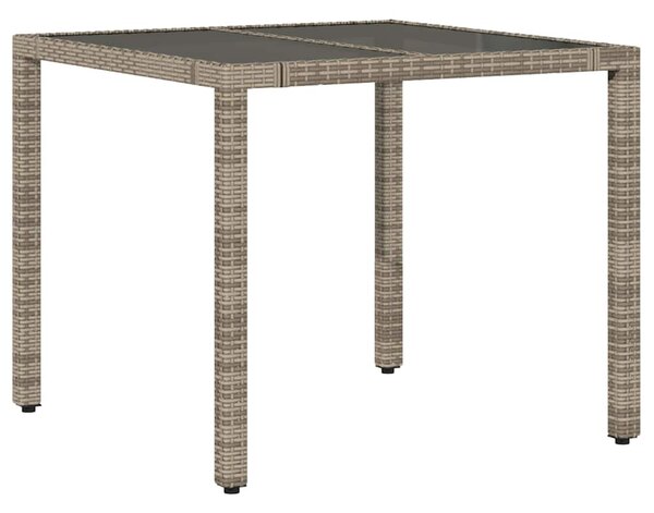 5dílný zahradní bistro set s poduškami šedý polyratan 3277032