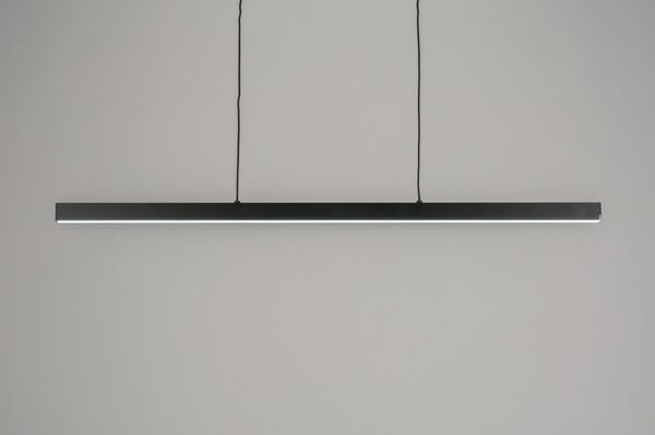 Závěsné designové černé LED svítidlo nad stůl Corciano Black (LMD)