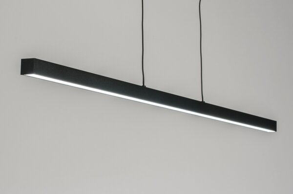 Závěsné designové černé LED svítidlo nad stůl Corciano L Black (LMD)