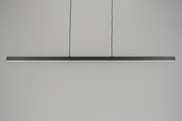 Závěsné designové černé LED svítidlo nad stůl Corciano L Black (LMD)