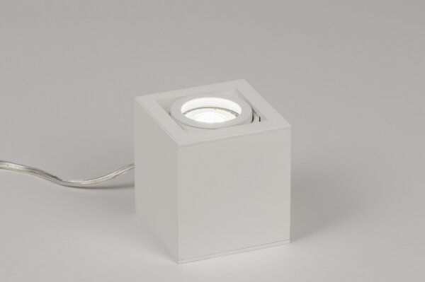 Stolní bílá LED lampa Montgomery White (LMD)