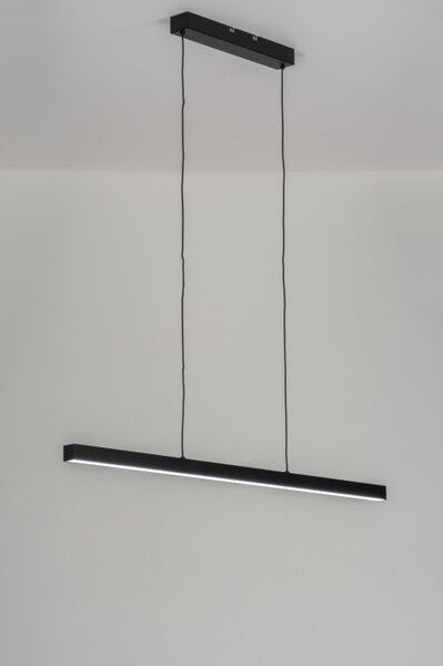 Závěsné designové černé LED svítidlo nad stůl Corciano Black (LMD)