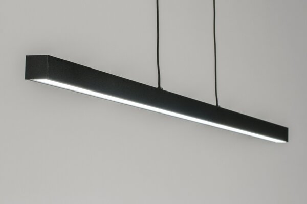 Závěsné designové černé LED svítidlo nad stůl Corciano L Black (LMD)