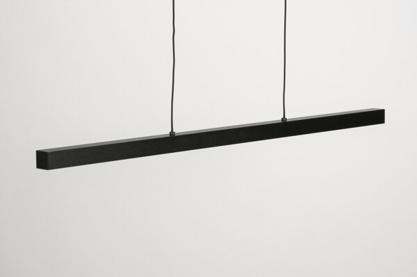 Závěsné designové černé LED svítidlo nad stůl Corciano Black (LMD)