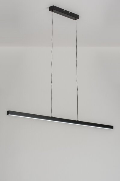 Závěsné designové černé LED svítidlo nad stůl Corciano L Black (LMD)