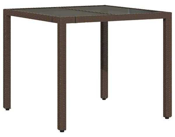 5dílný zahradní bistro set s poduškami hnědý polyratan 3277064