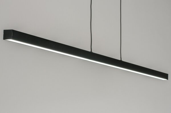 Závěsné designové černé LED svítidlo nad stůl Corciano O Black (LMD)