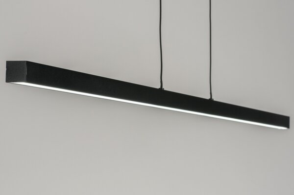Závěsné designové černé LED svítidlo nad stůl Corciano O Black (LMD)