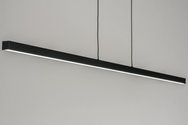 Závěsné designové černé LED svítidlo nad stůl Corciano O Black (LMD)