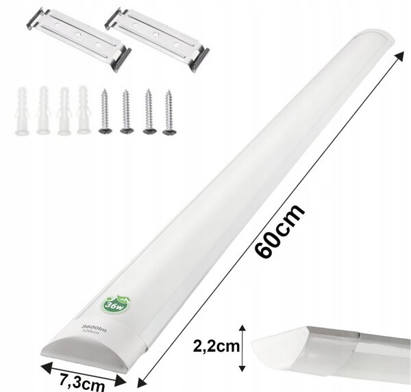LED panel MARS - svítidlo - 60cm - 18W - 230V - 1800Lm - CCD - neutrální bílá BERGE