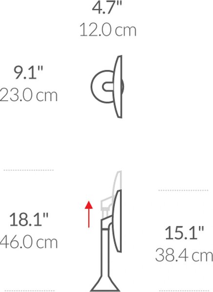 Kosmetické zrcátko Simplehuman senzor,5x,nerez