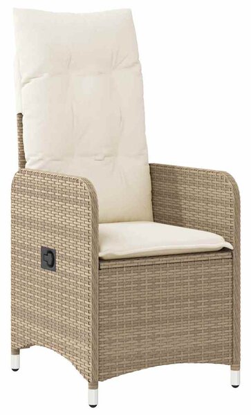 3dílný zahradní bistro set s poduškami béžový polyratan 3277095