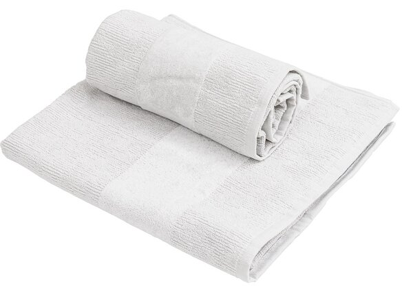 Sada ručníků CARRARA 1ks 60x100 cm a 1ks 40x55 cm 100% bavlna, bílá