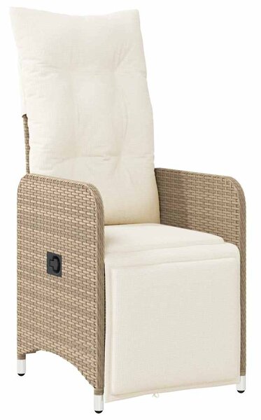 7dílný zahradní bistro set s poduškami hnědý polyratan 3277212