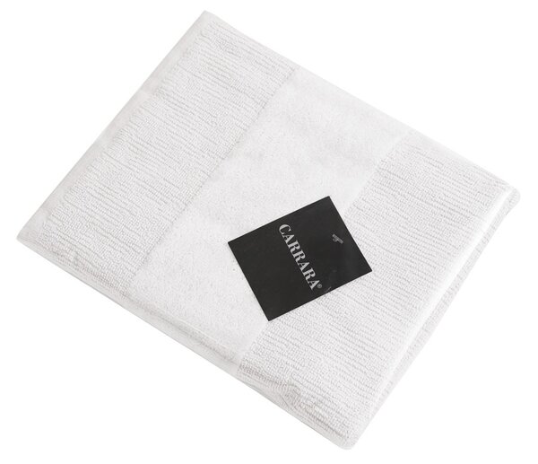 Sada ručníků CARRARA 1ks 60x100 cm a 1ks 40x55 cm 100% bavlna, bílá
