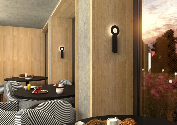 LUCIS nástěnné svítidlo INFINITY UNO 10,4W LED 3000K černá S4.K1.IN.61 VÝPRODEJ VZORKU
