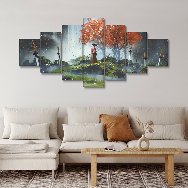 Obraz - Ilustrace zahrady mečů (210x100 cm)