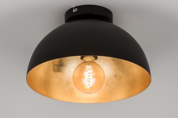 Stropní designové svítidlo Magna 30 Nero and Gold (LMD)