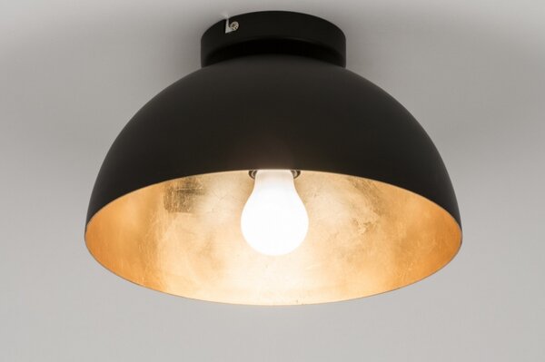 Stropní designové svítidlo Magna 30 Nero and Gold (LMD)