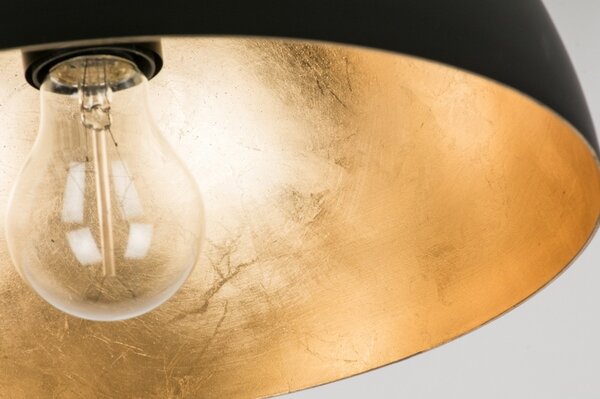 Stropní designové svítidlo Magna 30 Nero and Gold (LMD)
