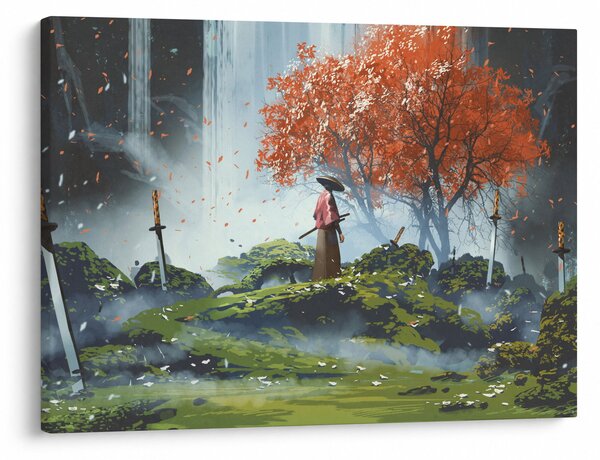 Obraz - Ilustrace zahrady mečů (70x50 cm)