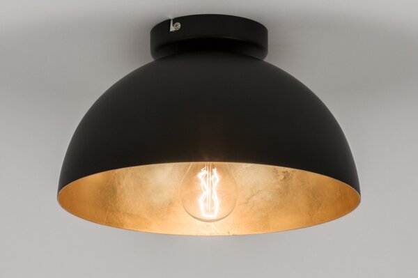 Stropní designové svítidlo Magna 30 Nero and Gold (LMD)
