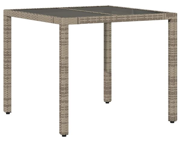 5dílný zahradní bistro set s poduškami šedý polyratan 3277166