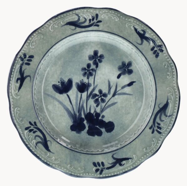 Sada dezertních talířů z porcelánu Vienna Frey Flowers, 6 dílů