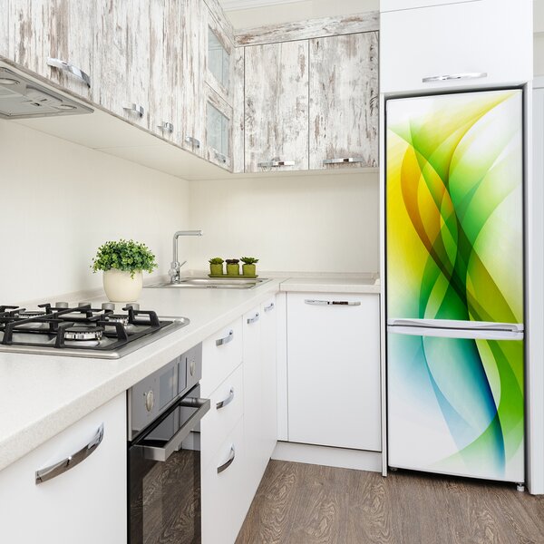 Nálepka na ledničku Abstraktní vlny FridgeStick-70x190-f-91760180